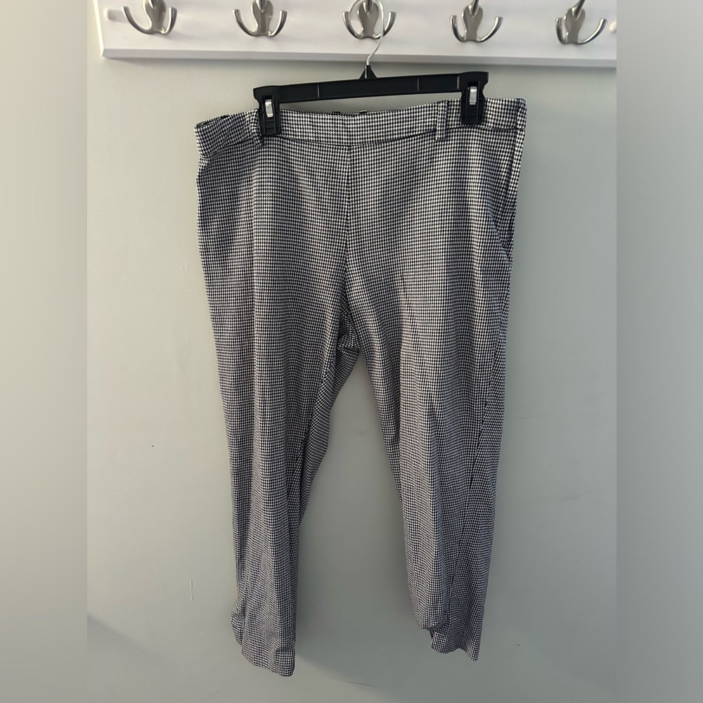 H&M Casual High Rise Houndstooth Pants